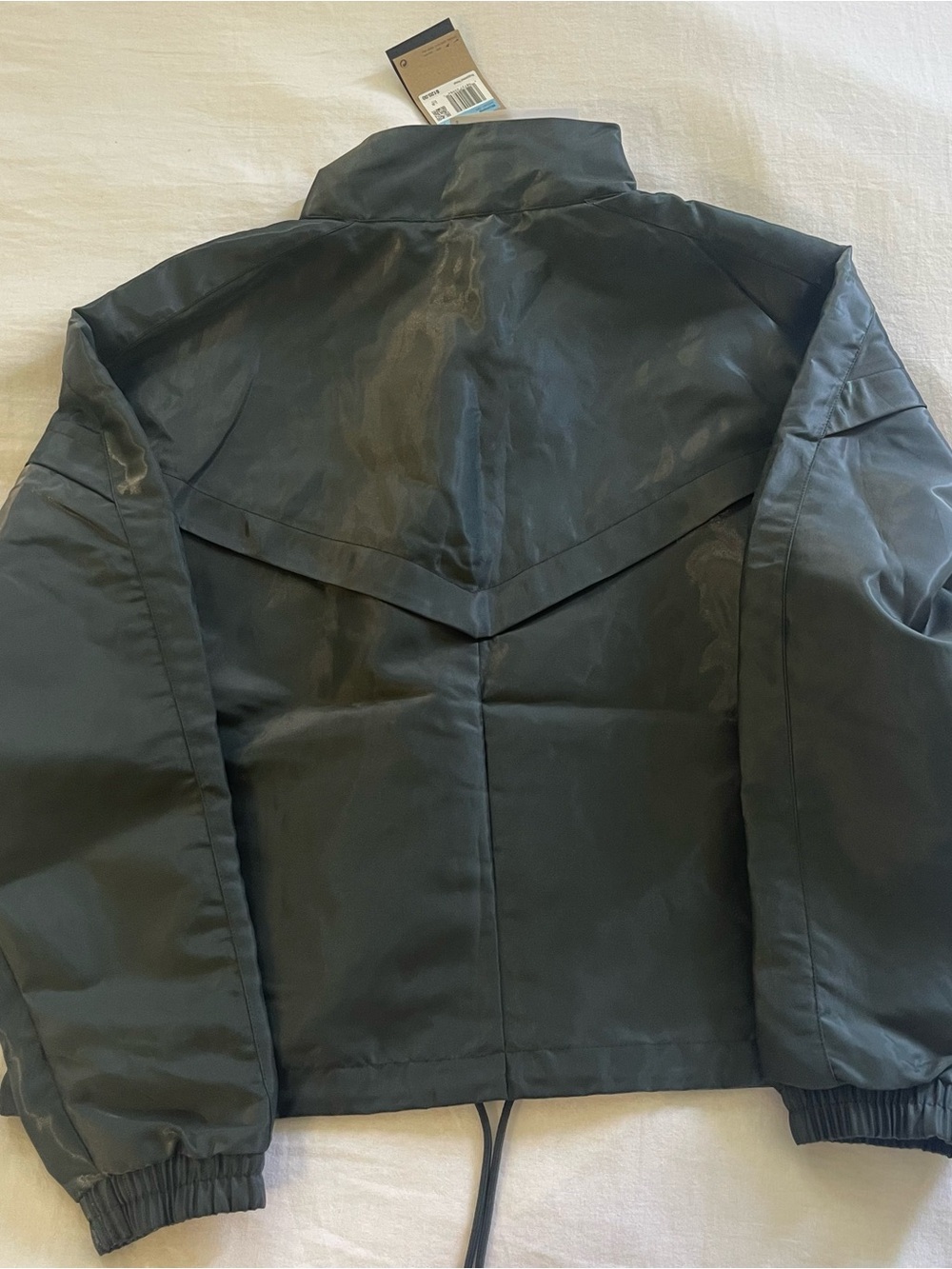 Nike Women's Sportswear Windrunner Shine Jacket dark green - Picture 5 of 5